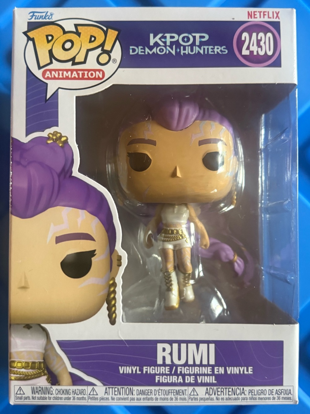 Funko Pop! Rumi Vinyl Figure in Purple and White